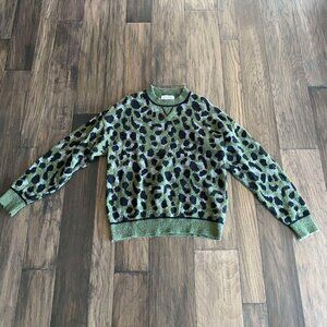 Women's Size Small Leopard Sweater